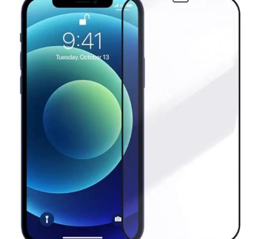 3D full cover Tempered glass Full Glue screen protector Apple iPhone 12 / 12 Pro 6.1" / Извит стъклен скрийн протектор с лепило от вътрешната страна за Apple iPhone 12 / 12 Pro 6.1" - черен