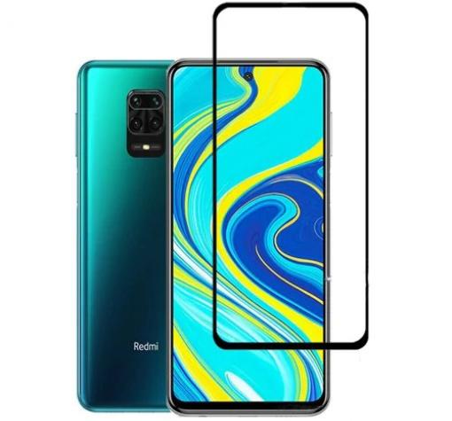 3D full cover Tempered glass screen protector Xiaomi Redmi Note 9S / Note 9 Pro / Извит стъклен скрийн протектор Xiaomi Redmi Note 9S - черен