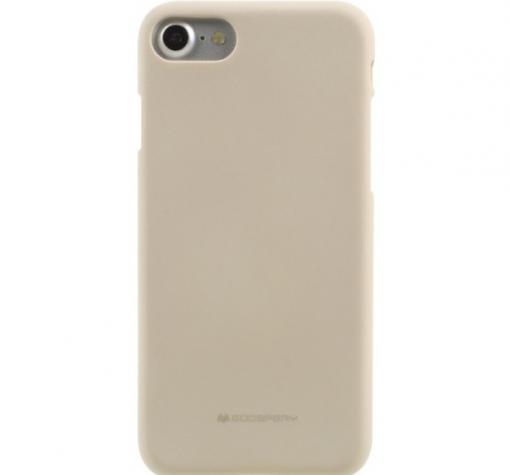 Луксозен силиконов калъф / гръб / TPU Mercury GOOSPERY Soft Jelly Case за Apple iPhone 7 - бежов