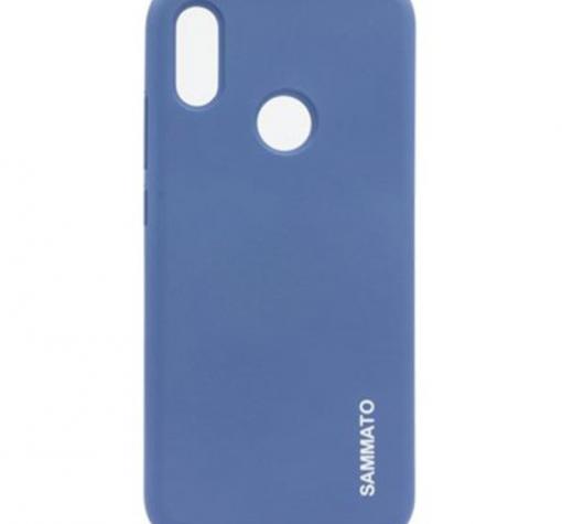 Луксозен силиконов калъф / гръб / Sammato Cover TPU Case за Samsung A40 - син