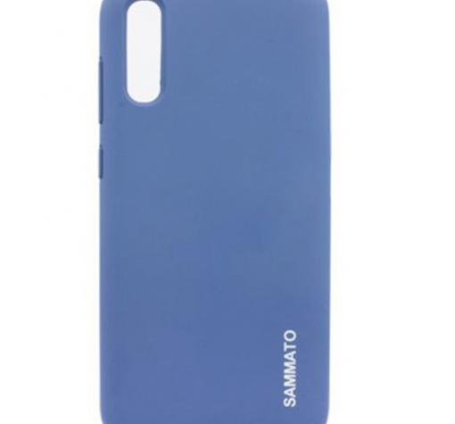 Луксозен силиконов калъф / гръб / Sammato Cover TPU Case за Samsung A10 - син