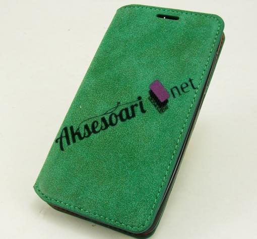 Калъф Flip тефтер със стойка за Samsung S6 Edge G925 - зелен
