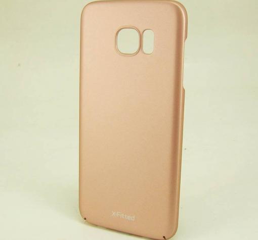 Луксозен твърд гръб X-Fitted за Samsung S7 Edge G935 - Gold Rose