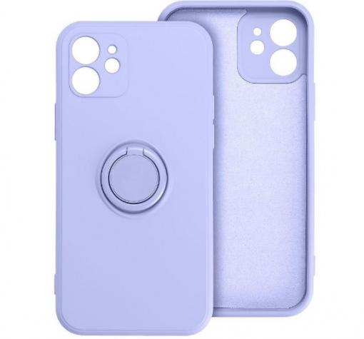 Силиконов твърд гръб TPU кейс / Case Magnetic Finger Ring Car Holder / за Apple iPhone 13 Pro Max 6.7'' - лилав