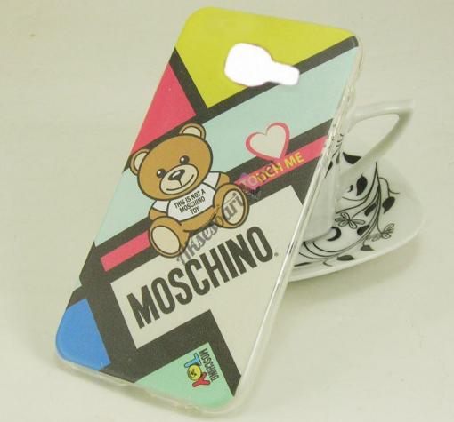 Ултра тънък силиконов калъф / гръб / TPU Ultra Thin за Samsung S7 Edge G935 - цветен / MOSCHINO / Teddy Bear