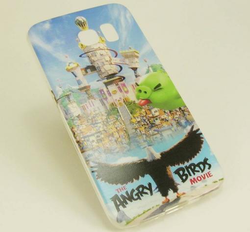 Ултра тънък силиконов калъф / гръб / TPU Ultra Thin за Samsung S6 Edge G925 - The Angry Birds Movie
