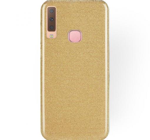 Силиконов калъф / гръб / TPU за Samsung A9 A920F 2018 - златист / брокат