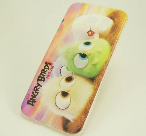 Ултра тънък силиконов калъф / гръб / TPU Ultra Thin за Samsung S6 Edge G925 - The Angry Birds Movie / Hatchlings