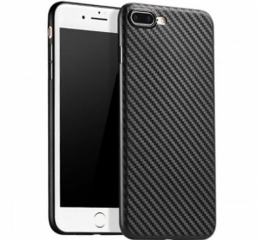 Ултра тънък силиконов калъф / гръб / TPU Ultra Thin за Apple iPhone 7 Plus / iPhone 8 Plus - черен / Carbon