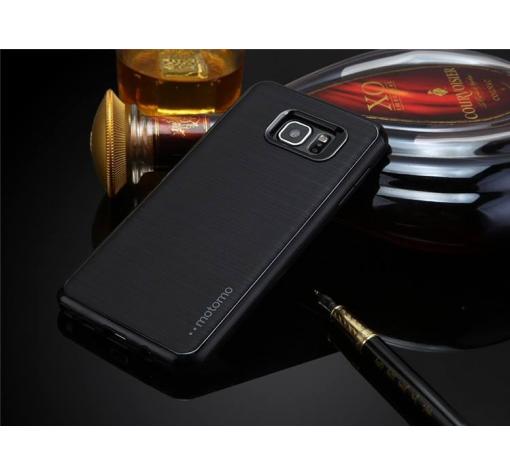 Луксозен силиконов калъф / гръб / TPU ROYCE за Samsung S7 Edge G935 - черен / черен кант
