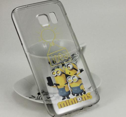 Твърд гръб за Samsung S7 G930 - сив / Minions / Idea