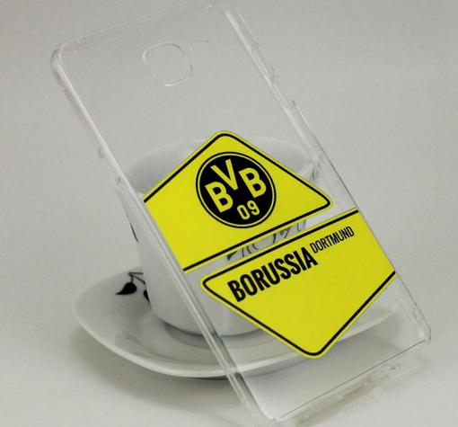 Твърд гръб за Samsung A5 2016 A510 - прозрачен / Borussia Dortmund
