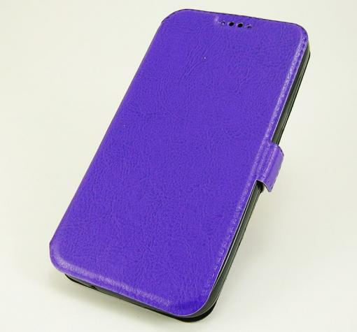 Кожен калъф Flip тефтер Flexi със стойка за Samsung S7 Edge G935 - лилав