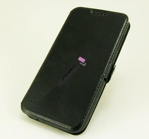 Кожен калъф Flip тефтер Flexi със стойка за Samsung J3 / J3 2016 J320 - черен