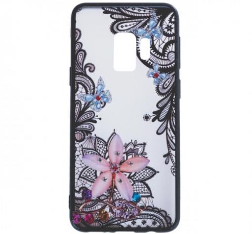 Силиконов калъф / гръб / TPU за Samsung S9 G960 - цвете с пеперуди