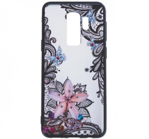Силиконов калъф / гръб / TPU за Samsung S9 Plus G965 - цвете с пеперуди