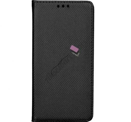 Кожен калъф Flip тефтер Flexi със стойка за Sony Xperia E5 - черен / ромбове