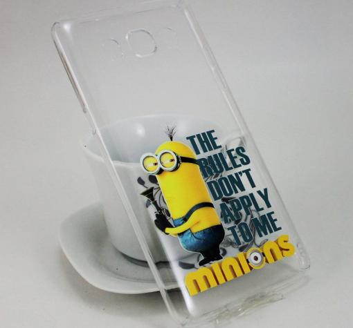 Твърд гръб за Samsung J5 2016 J510 - прозрачен / Minion