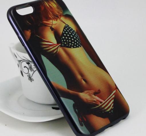 Луксозен ултра тънък силиконов калъф / гръб / TPU Ultra Thin за Apple iPhone 6 / iPhone 6S - Hot Chick