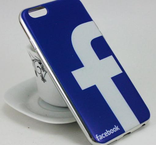 Луксозен ултра тънък силиконов калъф / гръб / TPU Ultra Thin за Apple iPhone 6 / iPhone 6S - Facebook