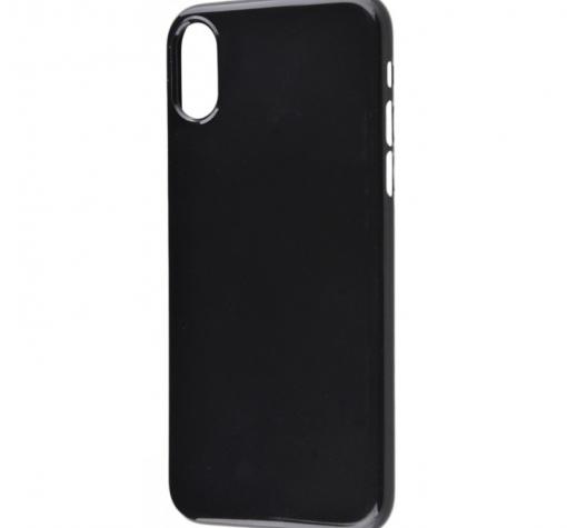 Луксозен силиконов калъф / гръб / TPU TOTU Design Crystal Clear Series за Apple iPhone X - черен