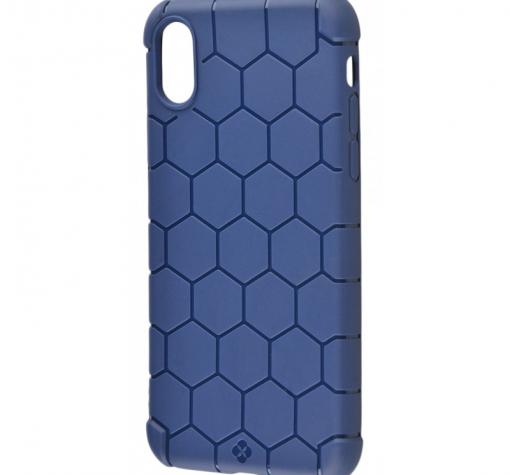 Луксозен силиконов калъф / гръб / TPU TOTU Design Nest Series за Apple iPhone X - тъмно син