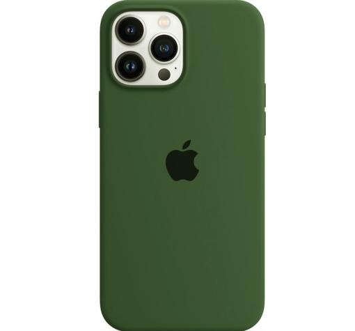 Оригинален гръб Silicone Case за Apple iPhone 13 Pro Max 6.7'' - маслинено зелен
