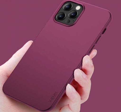 Оригинален силиконов калъф / гръб / TPU X-LEVEL Guardian Series за Apple iPhone 13 Pro Max 6.7" - лилав