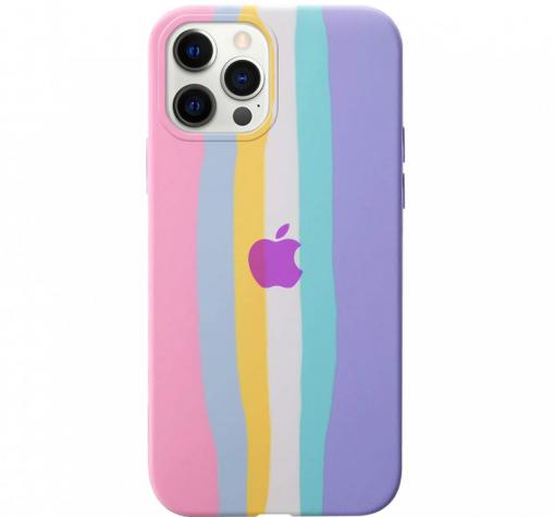 Силиконов калъф / гръб / TPU кейс за Apple iPhone 13 Pro 6.1'' - Pink Rainbow