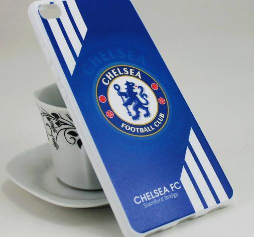 Силиконов калъф / гръб / TPU за Huawei Ascend P8 Lite - син / CHELSEA FC