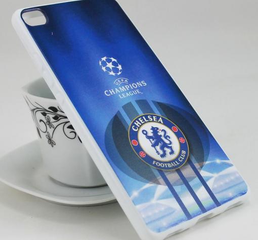 Силиконов калъф / гръб / TPU за Huawei Ascend P8 Lite - син / CHELSEA