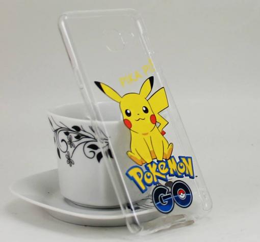 Твърд гръб за Samsung A3 2016 A310 - прозрачен / Pikachu / Pokemon