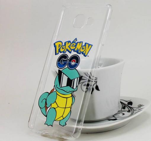 Твърд гръб за Samsung A3 2016 A310 - прозрачен / Pokemon / костенурка