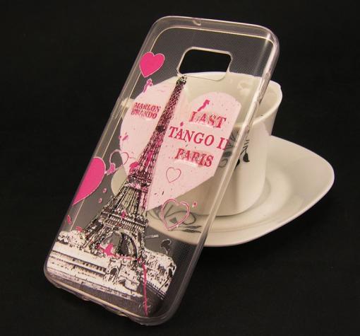 Силиконов калъф / гръб / TPU 3D за Samsung S7 G930 - прозрачен / Айфелова кула / Paris