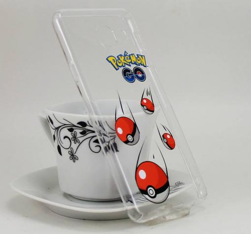 Твърд гръб за Samsung A3 2016 A310 - прозрачен / Pokemon Ball