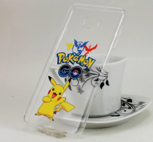 Твърд гръб за Samsung A3 2016 A310 - прозрачен / Pokemon / Pikachu