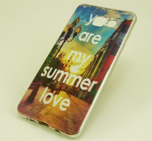 Луксозен ултра тънък силиконов калъф / гръб / TPU Ultra Thin за Samsung A5 2016 A510 - You are my summer love