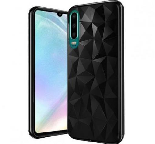 Луксозен силиконов калъф / гръб / TPU за Xiaomi Mi 9 SE - призма / черен