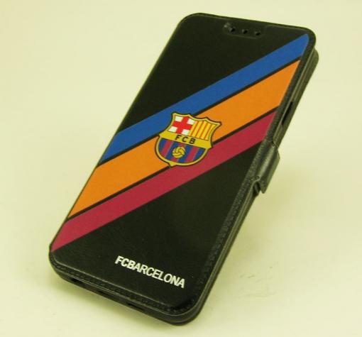 Кожен калъф Flip тефтер Flexi със стойка за Samsung A5 2016 A510 - FC Barcelona / Nike