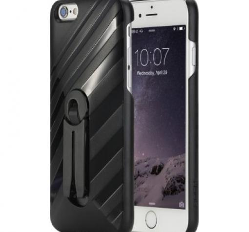 Луксозен гръб със стойка ROCK за Apple iPhone 6 / iPhone 6S - черен