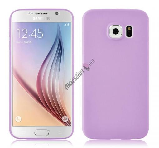 Ултра тънък силиконов калъф / гръб / TPU Ultra Thin Candy Case за Samsung S7 Edge G935 - лилав / мат
