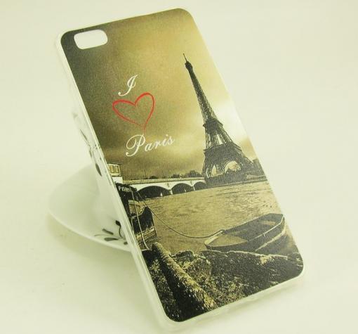 Ултра тънък силиконов калъф / гръб / TPU Ultra Thin за Huawei Ascend P8 Lite / Huawei P8 Lite - I Love Paris