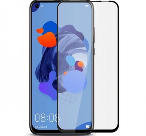 3D full cover Tempered glass Full Glue screen protector Huawei Mate 30 Lite / Извит стъклен скрийн протектор с лепило от вътрешната страна за Huawei Mate 30 Lite - черен