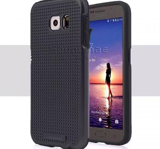 Твърд гръб MOTOMO TPU PC Hybrid Case за Samsung S7 Edge G935 - черен