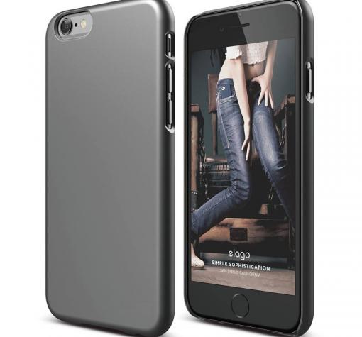 Твърд гръб Sunix за Apple iPhone 7 - тъмно сив / мат