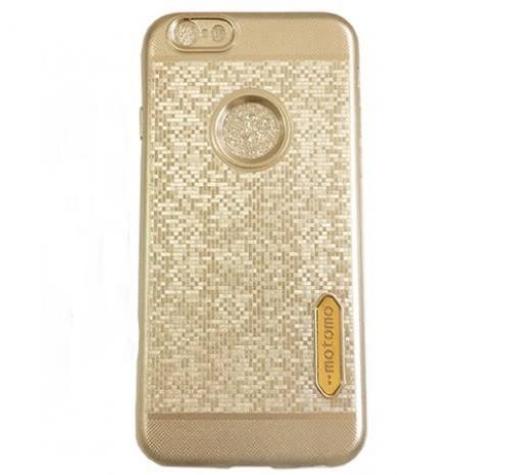 Силиконов калъф / гръб / TPU MOTOMO за Apple iPhone 6 / iPhone 6S - златен