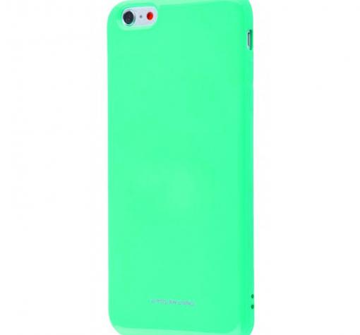 Силиконов калъф / гръб / Molan Cano Glossy Jelly Case за Apple iPhone 6 / iPhone 6S - мента / гланц / брокат