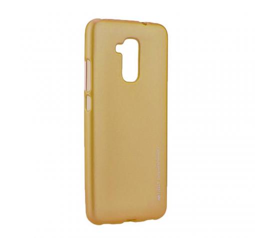 Луксозен силиконов калъф / гръб / TPU MERCURY i-Jelly Case Metallic Finish за Huawei Honor 5C / Honor 7 Lite - златист