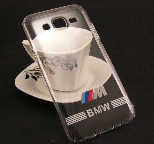 Твърд гръб за Samsung J5 J500 - прозрачен / BMW