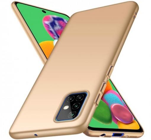 Оригинален силиконов калъф / гръб / TPU X-LEVEL Guardian Series за Samsung A51 - златист / мат